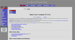 Desktop Screenshot of cortlandmusic.org