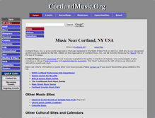 Tablet Screenshot of cortlandmusic.org
