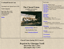 Tablet Screenshot of choral.cortlandmusic.org